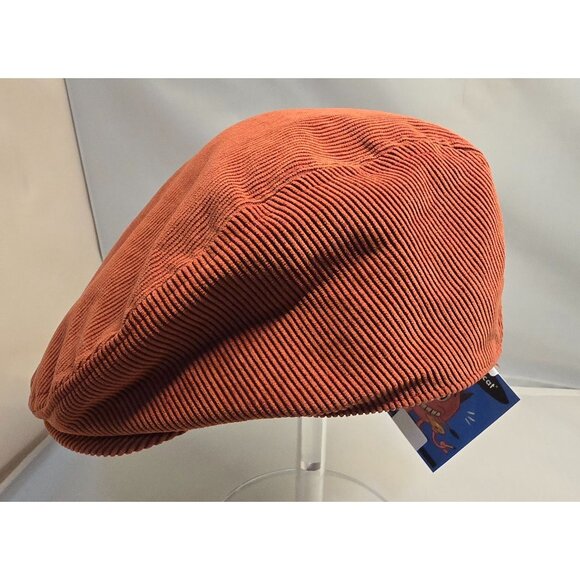 Tex Accessories - Rust Corduroy Newsboy Cap Large Lined vintage